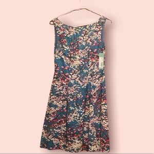 Summer floral fit n flare dress NWT 2P